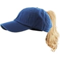 thumbnail image 1 of KBETHOS Kid's Size Classic Cotton Ponytail Ball Cap, 1 of 1