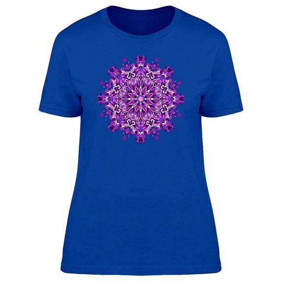 Purple Glass Mandala T-Shirt Women -Image by Shutterstock, Female x-Large