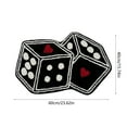thumbnail image 4 of CASAFUN Game Dice Rugs Bedside Carpet Door Mat for Front Porch Patio,Dirt And Wear Resistants Home Entrance Floor Mat Welcome Mat,Non Slip Modern Home Decor for Hallway Bedroom Bathroom Living Room, 4 of 7