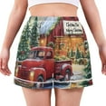 thumbnail image 7 of ALAZA Vintage Truck Christmas Women's Pajama Lounge Shorts Bottoms Sleep Short M, 7 of 7