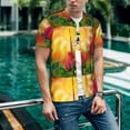 thumbnail image 6 of KLL Rose Psychedelic for Men's Baseball Shirts,Short Sleeve Casual Shirts Button Down Shirt for Men Beach Summer Wedding Shirt-Large, 6 of 7