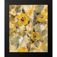 thumbnail image 2 of Vassileva, Silvia 12x14 Black Modern Framed Museum Art Print Titled - Yellow Floral I, 2 of 5