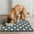thumbnail image 2 of Pineapple Lover Dog Food Mat, Waterproof Absorbent Pet Feeding Mat with Exotic Tropical Fruit Print, Durable Non-Slip, Quick Dry, Easy Clean Mat for Dogs and Cats, 2 of 7
