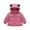 Pink, variant on Cethrio Girls Puffer Jackets, Windproof Full Zip Warm Hooded Winter Coats Outerwear Pink Size 7 T