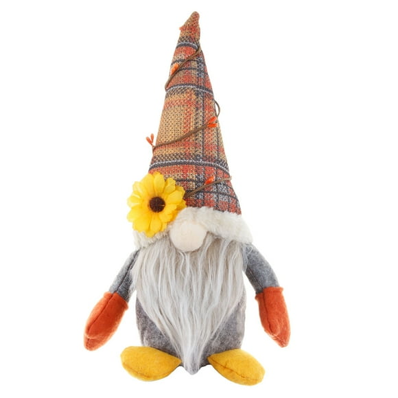 KAKOWELY Gnomo de otoño de la cosecha, adorable muñeco de gnomo de girasol, muñeco de Rudolph, decoración de Acción de Gracias