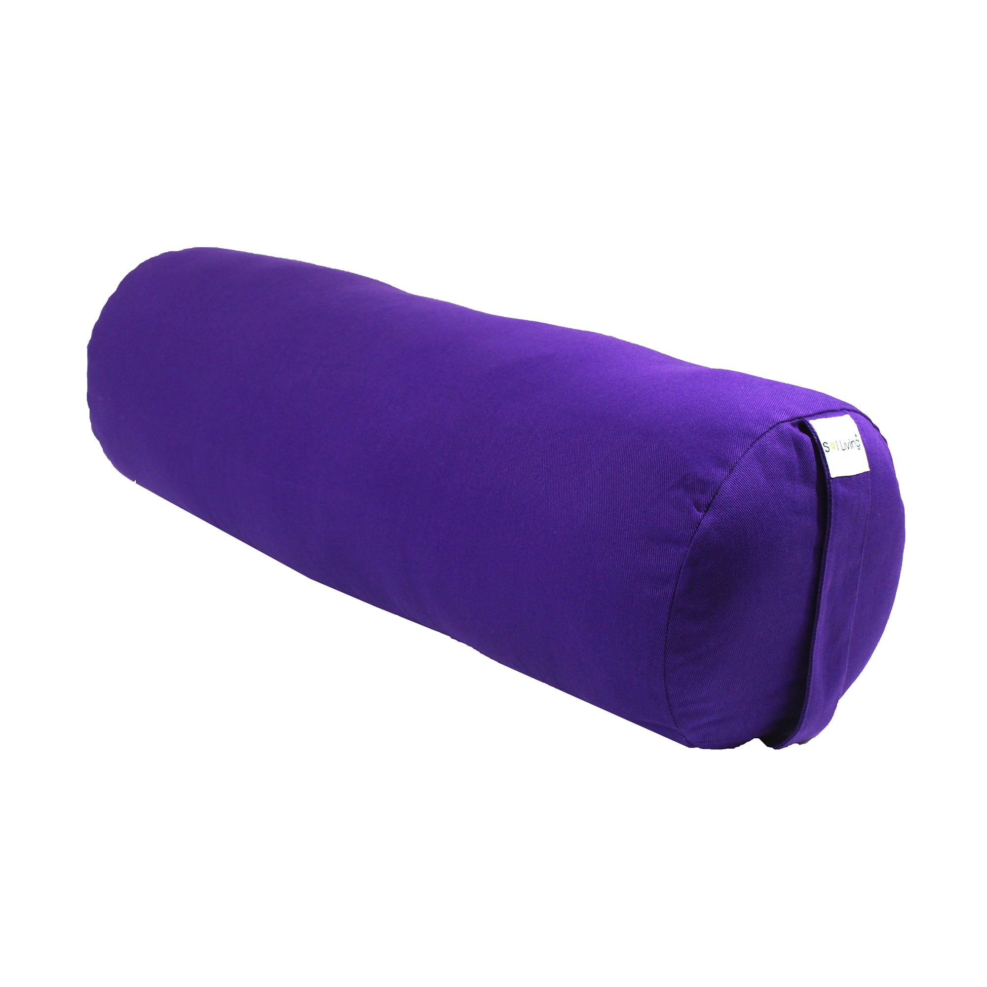 Cylindrical Yoga Cushion for Full Back Support and Core Stability Durable Eco-Friendly Yoga Accessory Sol Living 100% Organic Cotton Yoga Bolster 