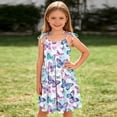 thumbnail image 5 of Mitankcoo Girls Fashion Print Dresses Adjustable Spaghetti Strap Cute A-Line Dress for Summer Casual, 5 of 8