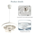 thumbnail image 2 of Ventilador de Techo 48/60W Luz Control Remoto Head Shaking Portalámparas E27 3 velocidades (E), 2 of 8