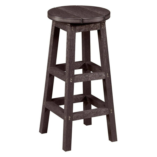 HN Outdoor Tabouret de Bar d'Extérieur Sans Dossier en Plastique Recyclé Logan