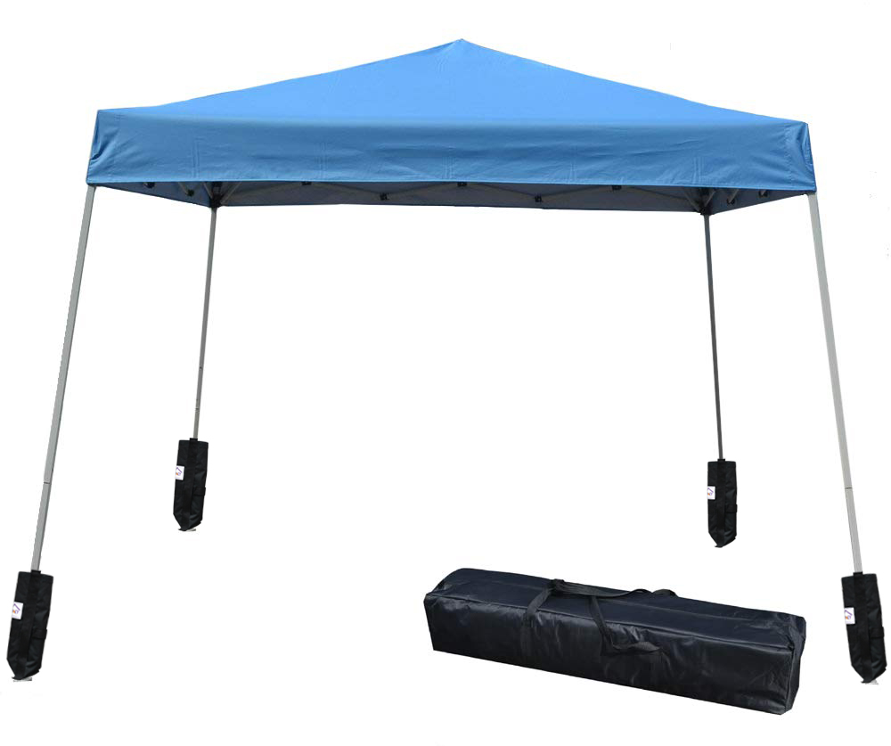 Impact Canopy Slant Leg Canopy with 4 Weight Bags, Blue