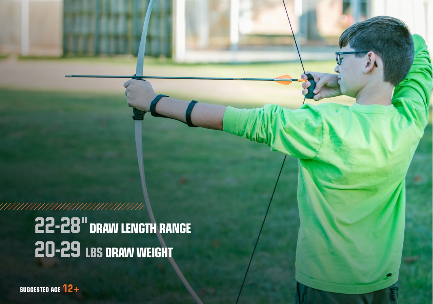 Bear 60" Bear Titan Youth Bow Set Gray