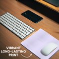thumbnail image 6 of 3dRose, Lilac purple - girly girl light pastel pale purple - lavender - plain solid simple color, MousePad, 6 of 7