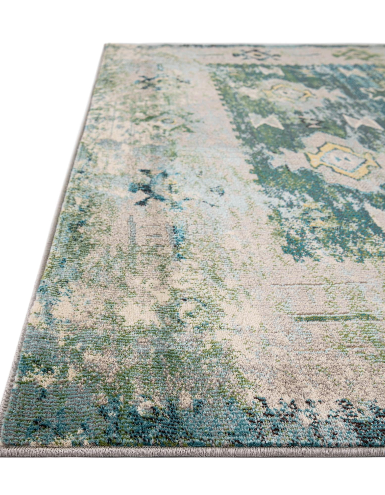 Unique Loom Monterey Collection Area Rug - Empire (5' 1" x 8' Rectangle Green/Beige)