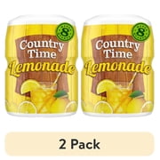(2 pack) Country Time Lemonade Powdered Drink Mix, 1 Canister, for Flavorful Hydration and Shareable Refreshment, Naturally Flavored with Other Natural Flavor, No Artificial Sweeteners or Flavors, 19 oz