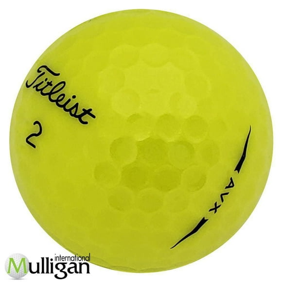 Mulligan - 12 Titleist AVX 5A Pristine Recycled Used Golf Balls, Yellow
