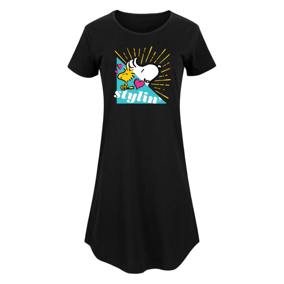 Peanuts - Snoopy Woodstock Stylin - Women's Any Way Dress