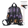 thumbnail image 5 of FORMRS School Backpack with Front Zippered Pocket 12" Student Travel Daypack, Orange Halloween Ghosts, 5 of 6