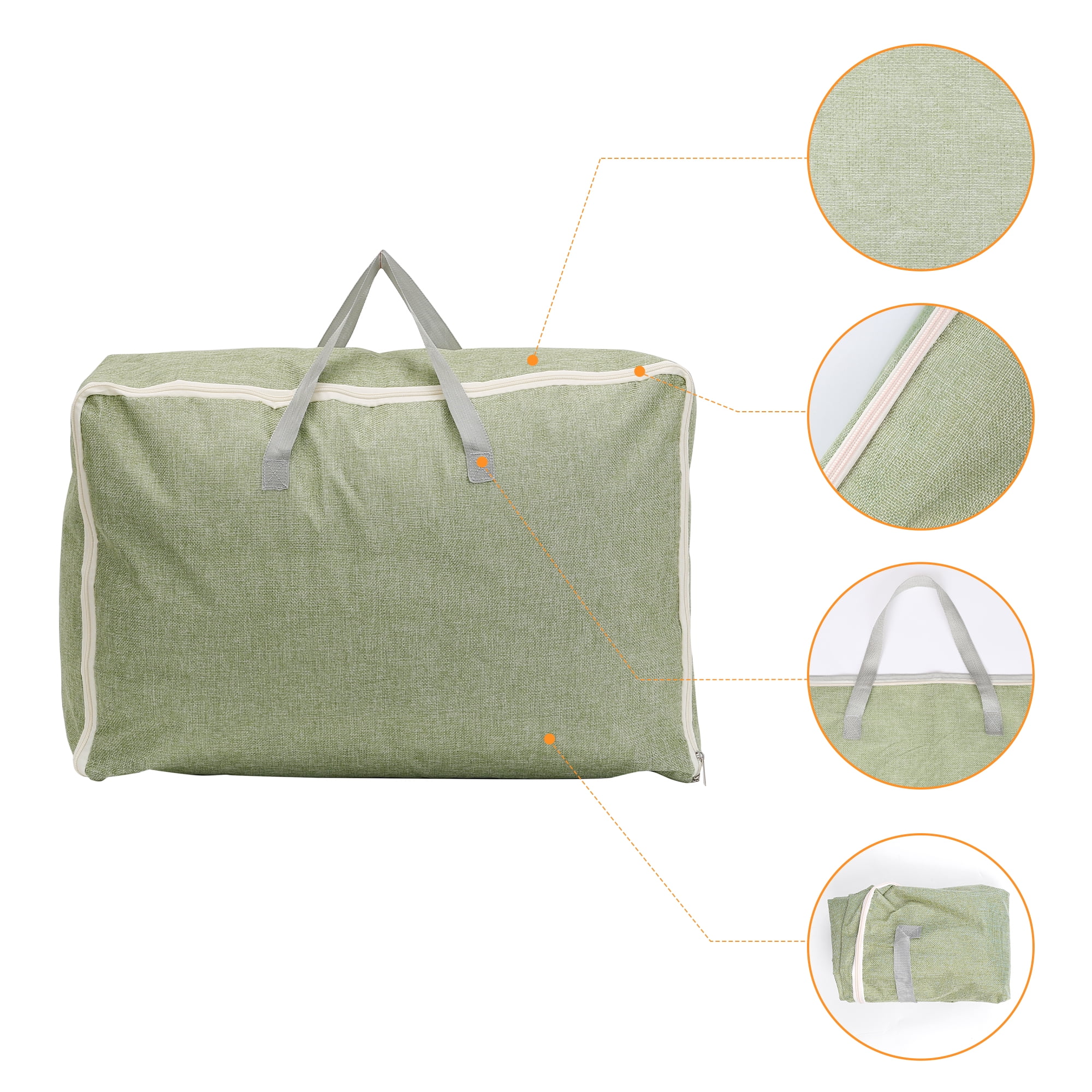 Unique Bargains 1 Pack Clothes Storage Bags Moving Bags Green 23*9*14.5in