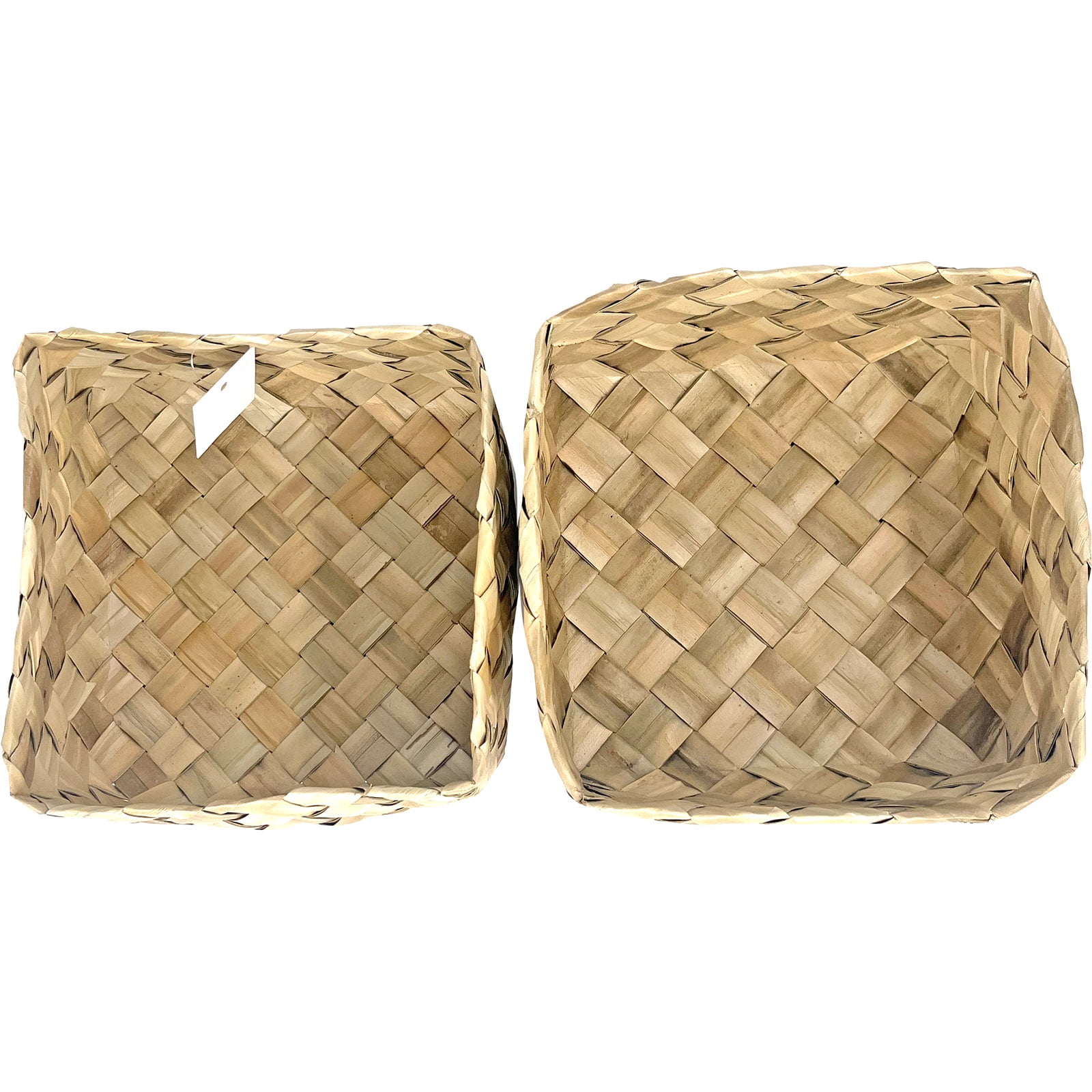 South Seas Native Treasures 4"x7"x7" Basket Lauhala, 1 Each