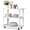 White, variant on 3 Tier Metal Utility Rolling Cart with Wheels, Heavy Duty Storage Organizer Trolley Cart for Kitchen, Bathroom, Office, Bedroom – Multi-Purpose 330Lbs Capacity Utility Cart on Wheels