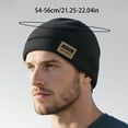 thumbnail image 5 of Black Winter Unisex Velvet Skull Caps Beanie Head Cap Hats for Men Comfortable 1Pack, 5 of 5