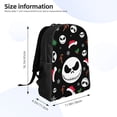 thumbnail image 4 of Goofa The Nightmare Before Christmas Pattern Large Capacity Backpack – Padded Laptop Compartment, Ergonomic Design for School, Work, Travel, and Outdoor Activities, 4 of 8
