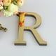 thumbnail image 1 of Fiudx Adhesivo de Pared con Espejo de 26 Letras, Elegante Diseño Acrílico Dorado, Alfabeto Personalizable, Ideal para Decorar La Pared de Tu Hogar o Oficina, Fácil de Aplicar, Tamaño de 15 Cm, Ideal, 1 of 2
