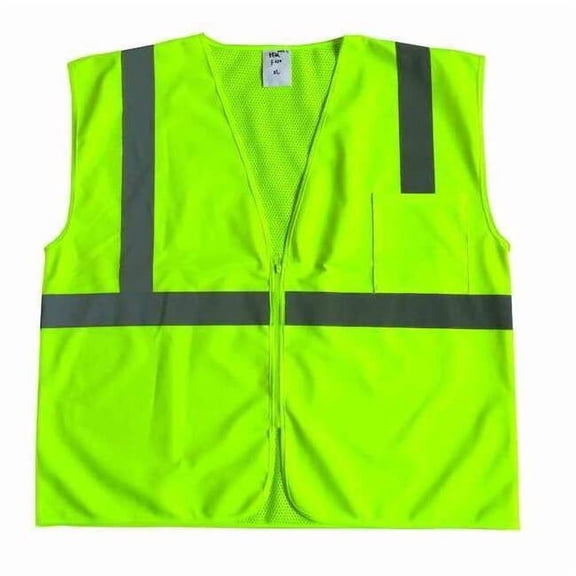 Condor U-Block Vest, Class2 Yellow/Grn, L 53YK93