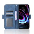 thumbnail image 3 of Case for Motorola Edge 2021 Cover Adjustable Detachable Card Holder Magnetic closure Leather Wallet Case - Blue, 3 of 5