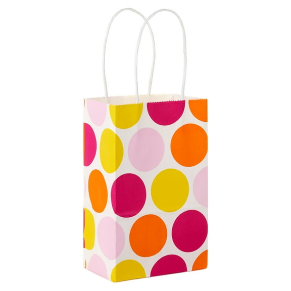Hallmark Small Gift Bag (Warm Circles on White)