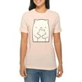 thumbnail image 3 of Plus Size Polar Bear Mom Graphic Design Deluxe Jersey T-Shirt - Pale Pink 3XL, 3 of 4