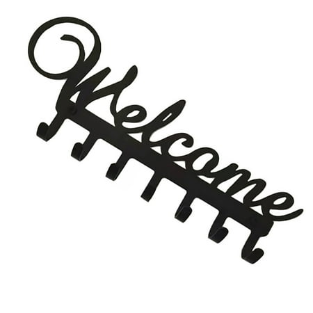 

Entryway Coat Hooks Decorative Key Hanger Home Welcome Decor Key Holder with 7 Hooks for Hallway Living Room Bedroom