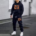 thumbnail image 2 of CONFREE Mens Tracksuit 2 Peice Sets Casual Men's Jogging Sweatsuit Set Number 23 Graphic Y2K Pullover Hoodies Pants Athletic Sweat Suit for Men, 2 of 5