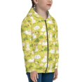 thumbnail image 3 of JUNZAN Easter Bunny Print Kids Zip Up Hoodies Long Sleeve for Boys or Girls Casual Oversized Jackets with Pocket Loose Tops- Medium, 3 of 6