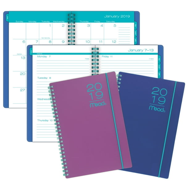 Mead Color Pop Weekly Monthly Planner 12 Months Assorted Colors 