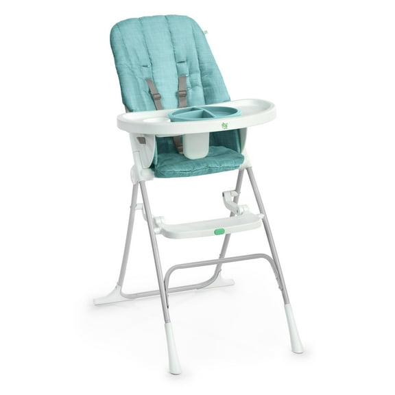 Ingenuity Sun Valley Compact Folding High Chair - For Ages 6 Months and Up, Unisex - Teal