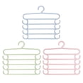 thumbnail image 1 of 3pcs Multi-function Hangers Multi-layer Pants Hangers Space Saving Hangers, 1 of 8