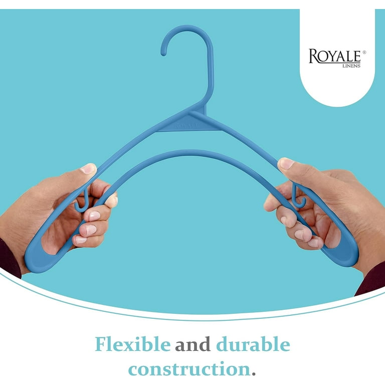 Royale Plastic Hangers 60 Pack Blue Plastic Hangers Clothes