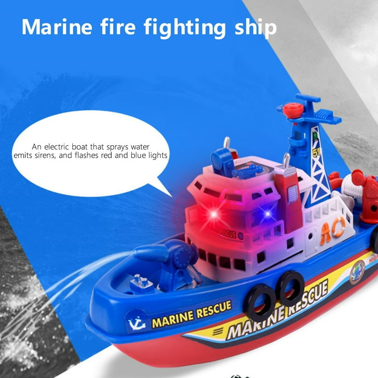 Tarmeek Children s Electric Fire Boats Creative Music Water Jet