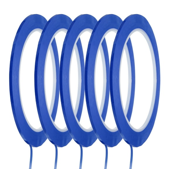 Whiteboard Tape Graphic Tape 1/16" Self Adhesive Chart Line Tape 72 Yard, Blue, 5 Pack