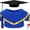 Blue Yellow, variant on Graduation Doll Clothes Class of 2026 Plush Stuffed Animal Outfit Pet Dog Doll Cap and Gown Fits 12" Doll Bear for Graduation Day Gifts