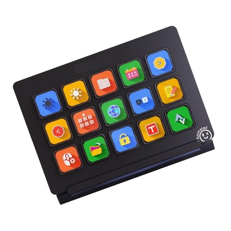 Customizable 15Key Ai Keyboard Stream Controller Deck For Live Broadcasting OBS Twitch YouTube For Content Creators
