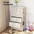 thumbnail image 6 of Pellebant Beige 6-Drawer Dresser Chest Vertical Tower, 6 of 7
