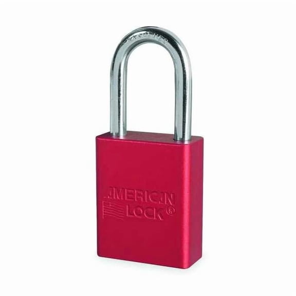 American Lock Lockout Padlock,KA,Red,1-7/8"H A1106KARED16274