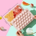 thumbnail image 4 of Ice Cube Tray with Lid & Bin, Ice Ball Maker Mold with Container Circle Ice Cube Tray Making 66pcs 1" Sphere Ice Balls (2 Pink Trays 1 Ice Bucket & Scoop), 4 of 5
