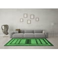 thumbnail image 3 of Ahgly Company Indoor Rectangle Abstract Emerald Green Modern Area Rugs, 2' x 4', 3 of 4