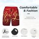 thumbnail image 3 of Balery Happy New Year2 Bañador para hombre, shorts de playa de secado rápido con entrepierna y forro de compresión-Small, 3 of 6