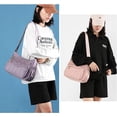 thumbnail image 2 of Bolso bandolera para mujer, moderno, multibolsillos, de nailon, de gran capacidad, impermeable, con asa superior, 2 of 7