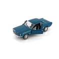 thumbnail image 5 of 1964 Ford Mustang Coupe (1964.5), Metallic Turquoise Blue - Welly 22451/4D - 1/24 Scale Diecast Model Toy Car (Brand New but NO BOX), 5 of 8