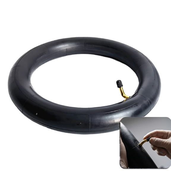 12 1/2x2 1/4 (62-203) Inner Tube for E-for Bike and Electric Scooter, 12.5x2.125 for Tire with Straight or Bent Valve, Black